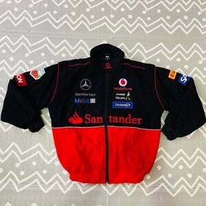 Vintage retro Mercedes Benz F1 nascar embroidered racing graphic jacket